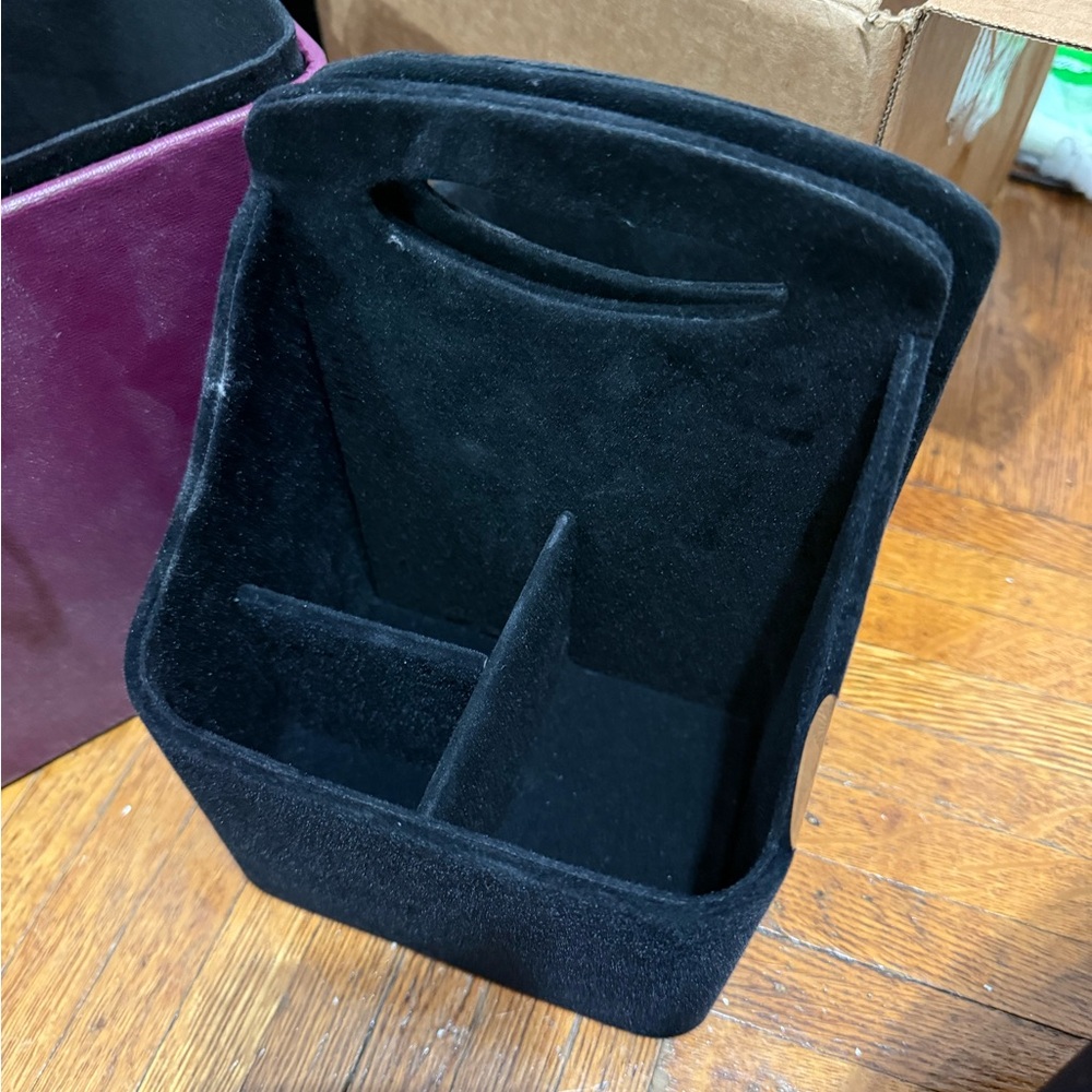 Makeup Purple Box Bag with Gold Accent - Picture 9 of 10